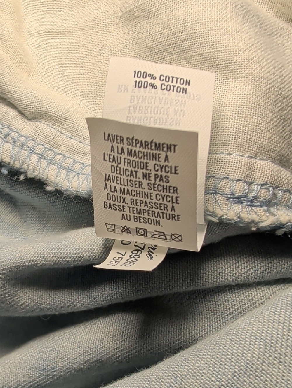 Aerie Light Blue High Waist Denim Shorts 2" Inseam 100% Cotton Women's Size XL - Picture 6 of 6